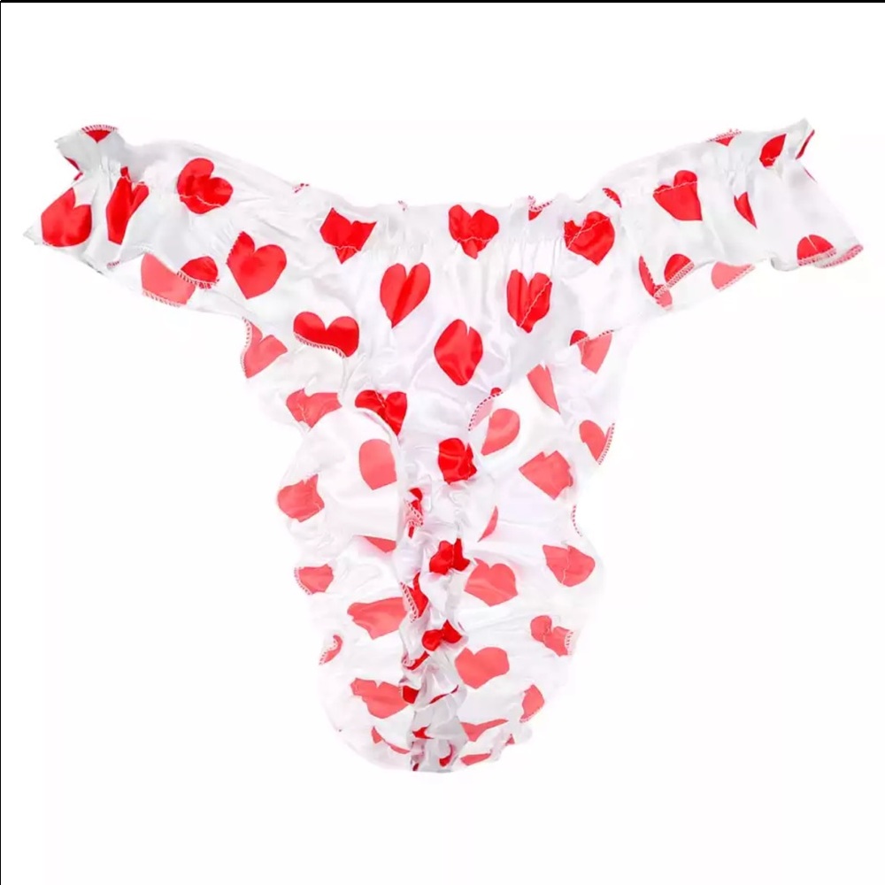Men’s Women’s Silk Panties Satin Briefs Cute Hi-Lo Rise Thongs Scrunch Underwear - Picture 8 of 16